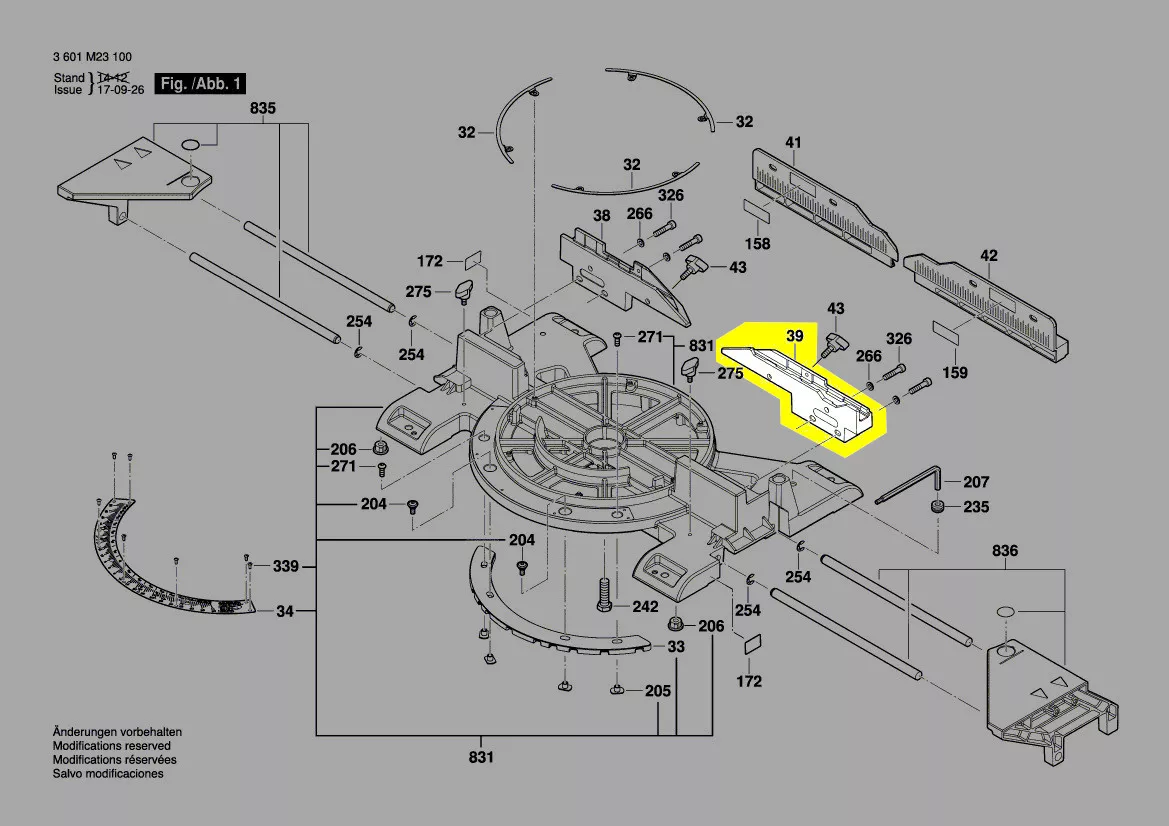 support butée réf. 1 609 B04 992 Bosch